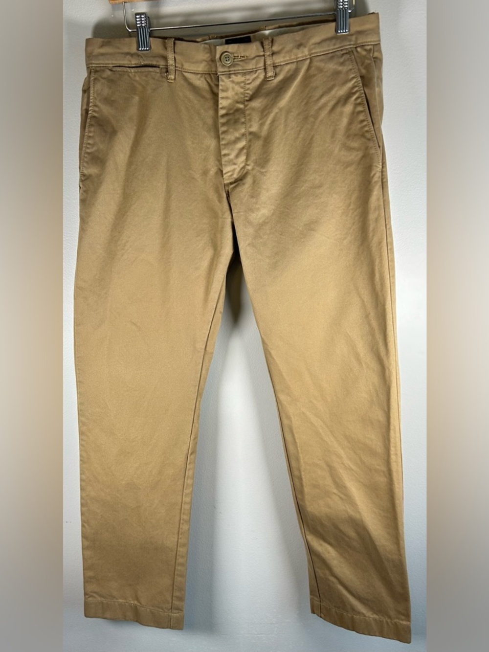 J. Crew Broken In 484 Men's Chino Pants 32X28.5 Beige Brown Cotton EUC